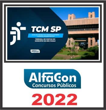 TCM SP (AUXILIAR TÉCNICO - SUPORTE ADMINISTRATIVO) PÓS EDITAL - ALFACON 2022