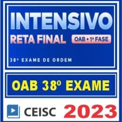 CURSO OAB 1ª FASE 38 (INTENSIVO RETA FINAL) CEISC 2023