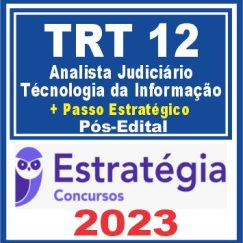 TRT SC - 12ª Região (Analista Judiciário - Tecnologia da Informação + Passo) Pós Edital - Estratégia 2023