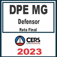 DPE MG (Defensor) Pós Edital - Cers 2023