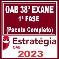 OAB 38º Exame (1º Fase - Pacote Completo) Estratégia 2023