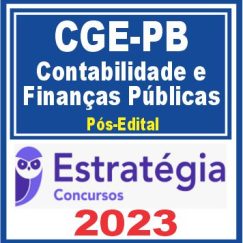 CGE PB (Contabilidade e Finanças Públicas) Pós Edital - Estratégia 2023