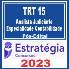 TRT 15 - Campinas (Analista Judiciário - Especialidade Contabilidade) Pós Edital
