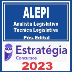 ALEPI (Analista Legislativo - Técnica Legislativa) Pós Edital - Estratégia 2023