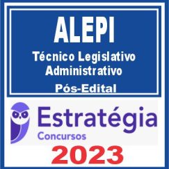 ALEPI (Técnico Legislativo - Administrativo) Pós Edital - Estratégia 2023
