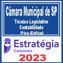 Câmara Municipal de São Paulo-SP (Técnico Legislativo - Contabilidade) Pós Edital