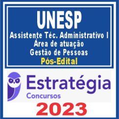 UNESP (Assistente Técnico Administrativo I - Área de atuação: Gestão de Pessoas) Pós Edital