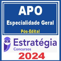 APO - Analista Planejamento e Orçamento (Especialidade Geral) Pós Edital - Estratégia 2024