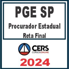 PGE SP (Procurador Estadual) Pós Edital - Cers 2024