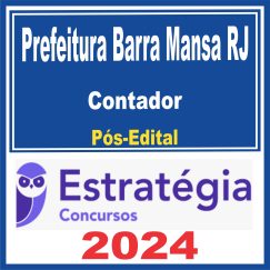 Prefeitura de Barra Mansa RJ (Contador) Pós Edital - Estratégia 2024