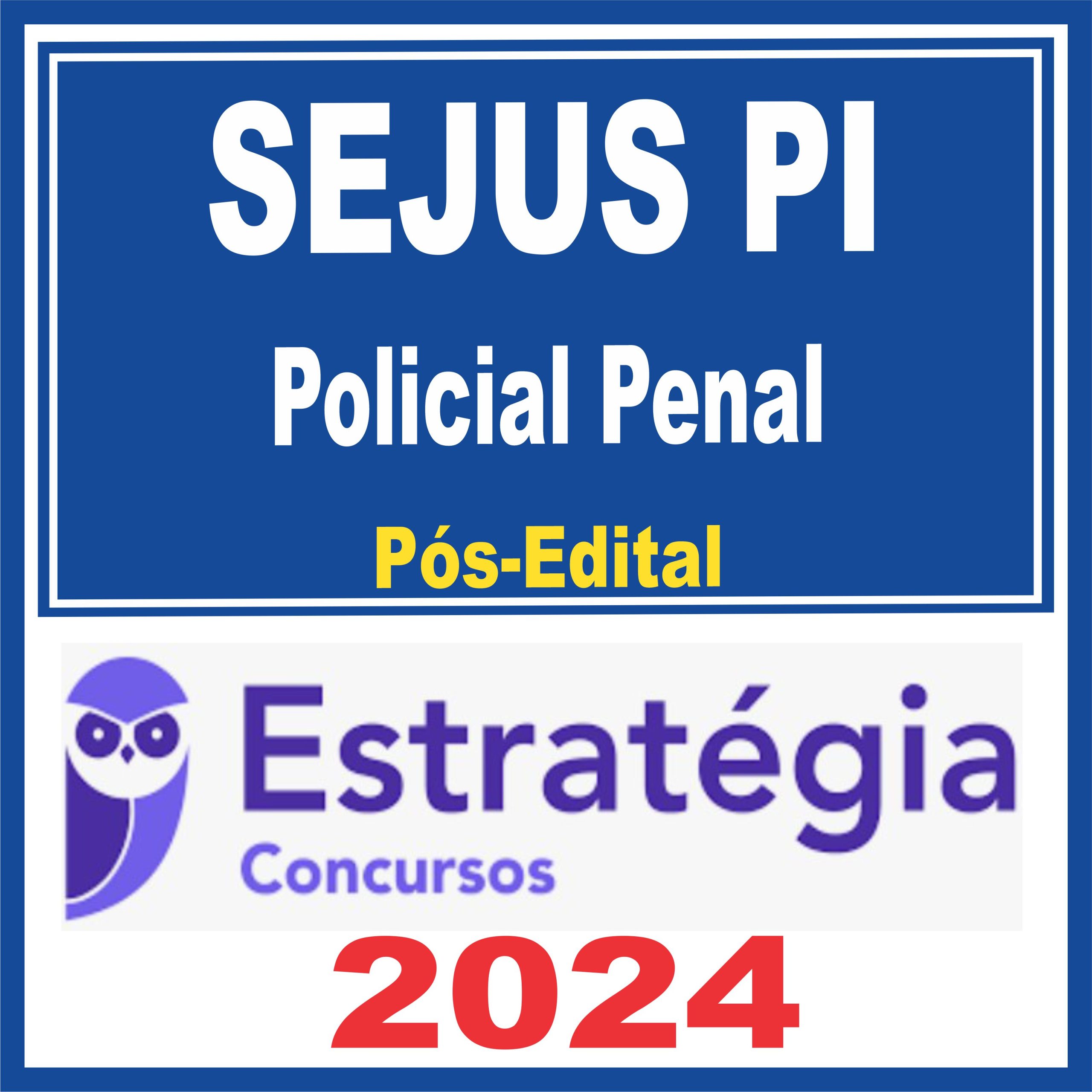 SEJUS PI (Polícia Penal) Pós Edital - Estratégia 2024