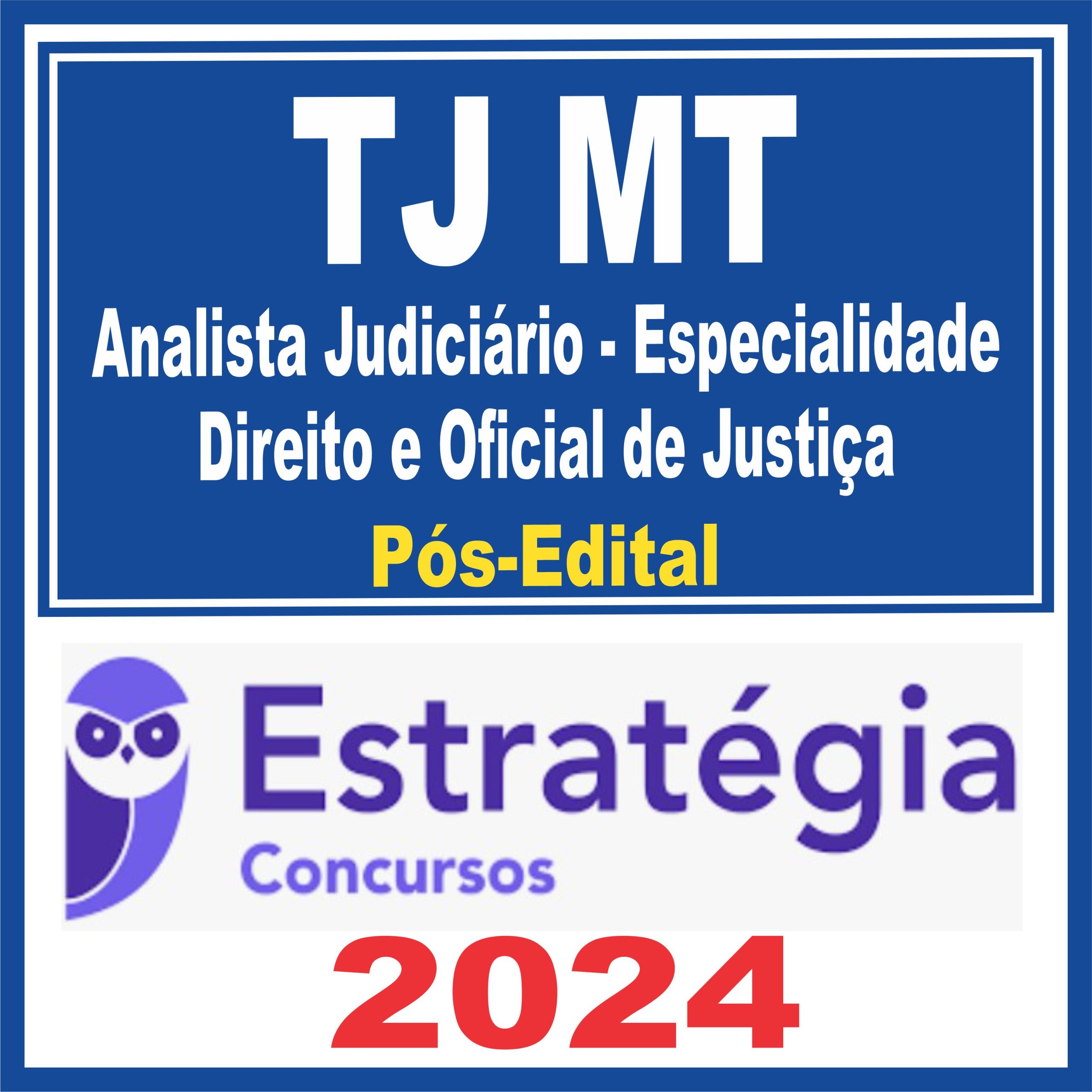 TJ MT (Analista Judiciário - Especialidade Direito e Oficial de Justiça) Pós Edital - Estratégia 2024