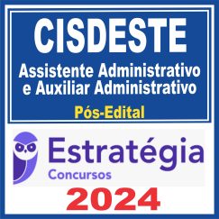 CISDESTE (Assistente Administrativo e Auxiliar Administrativo) Pós Edital - Estratégia 2024