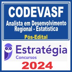 CODEVASF (Analista em Desenvolvimento Regional - Estatística) Pós Edital - Estratégia 2024