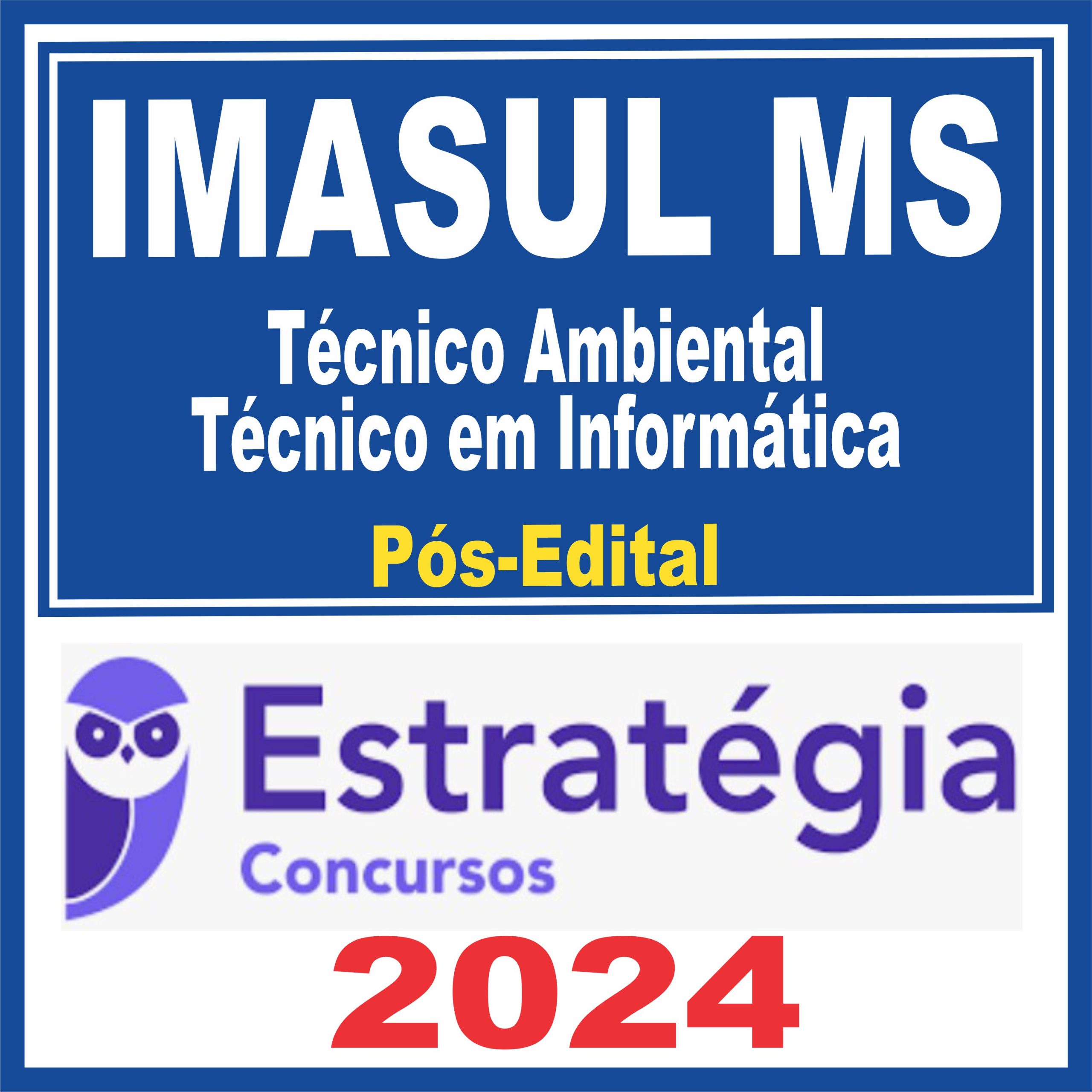 IMASUL MS (Técnico Ambiental - Técnico em Informática) Pós Edital - Estratégia 2024